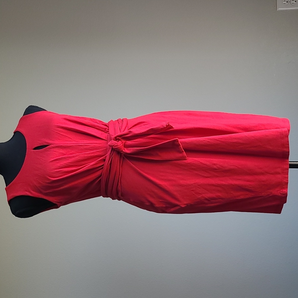 Banana Republic Red Midi Dress Size 4